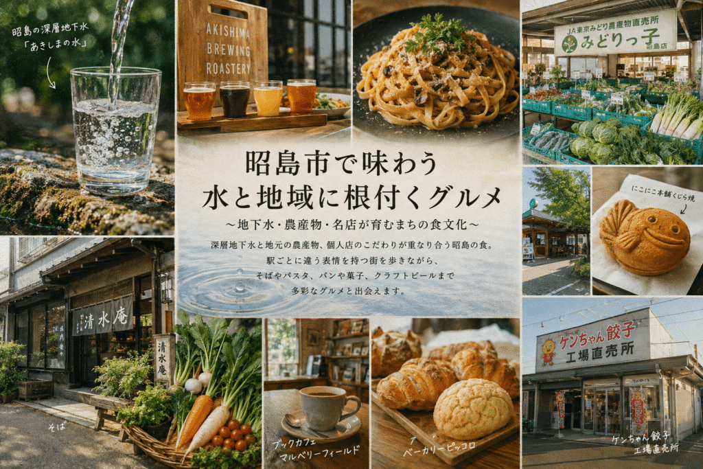 昭島市で味わう水と地域に根付くグルメ
