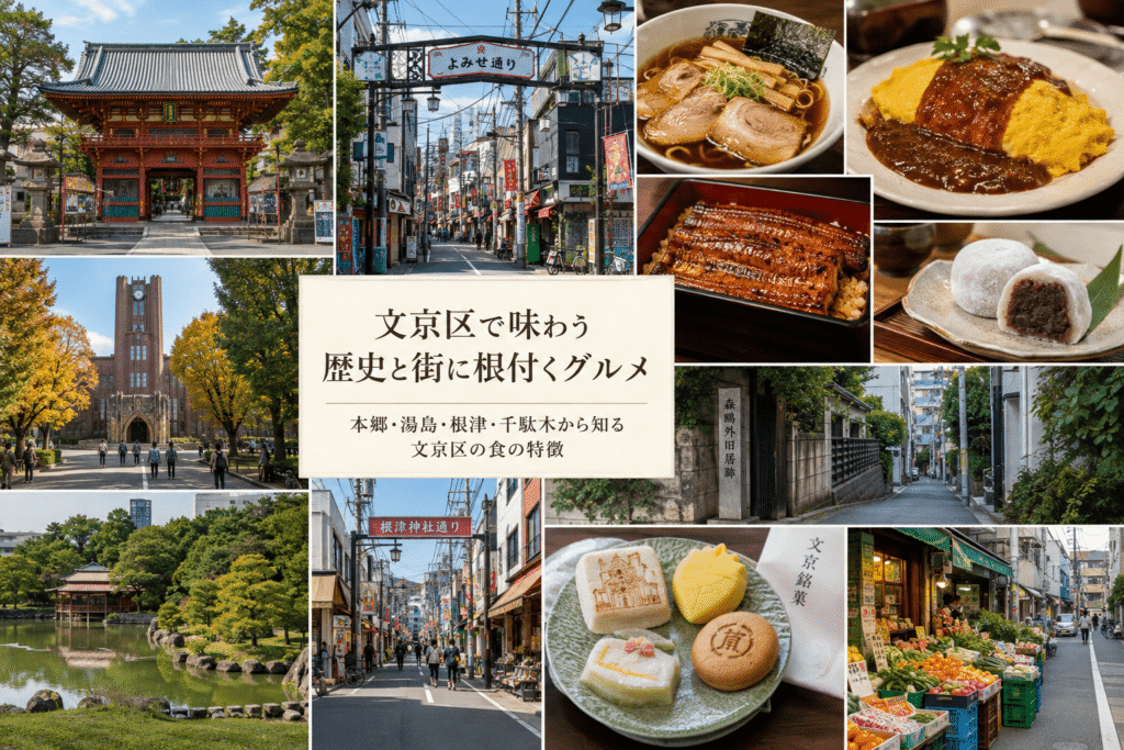 文京区で味わう歴史と街に根付くグルメ