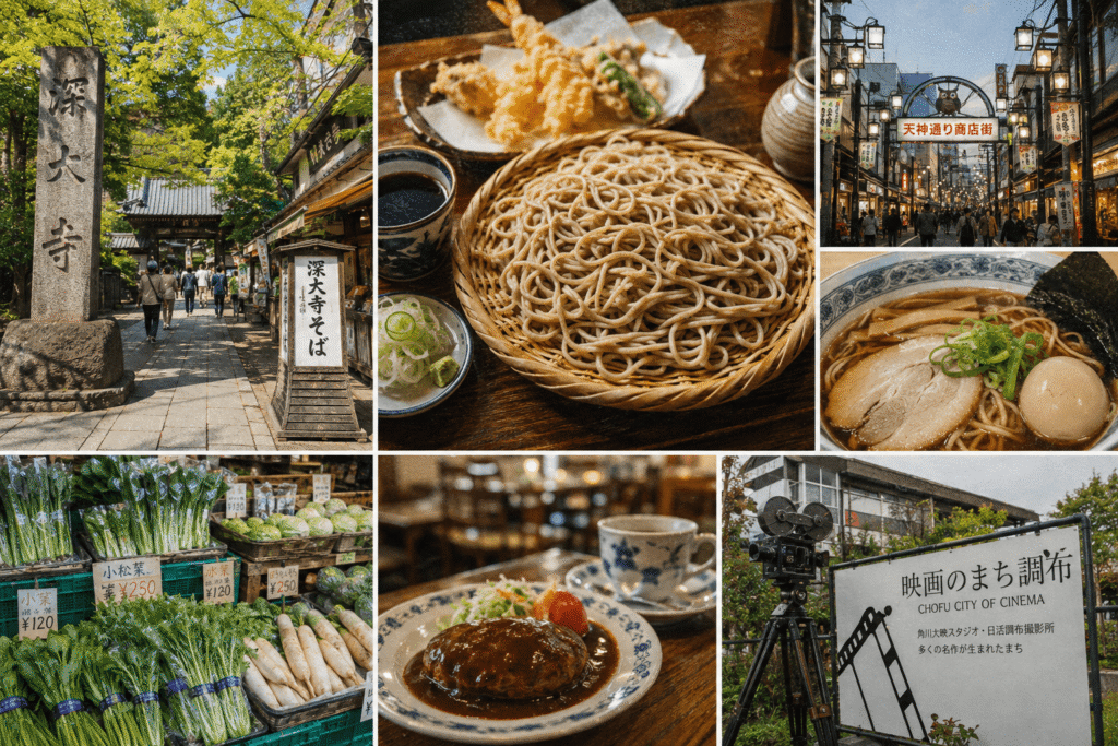 調布市で味わう深大寺そばと地域に根付くグルメ