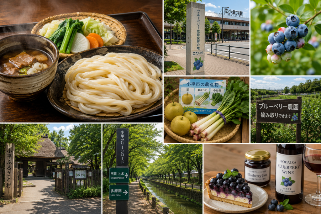 小平市で味わう糧うどんとブルーベリーの地域グルメ