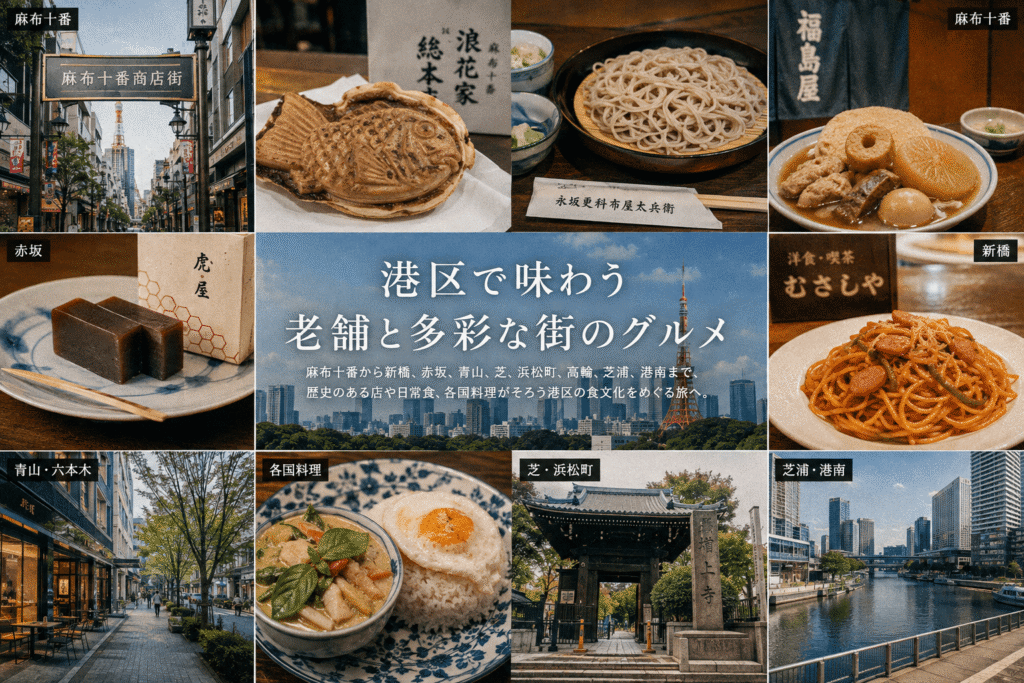 港区で味わう老舗と多彩な街のグルメ