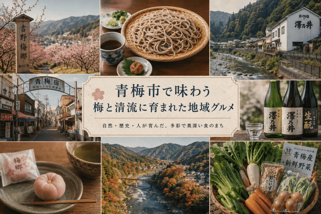 青梅市で味わう梅と清流に育まれた地域グルメ
