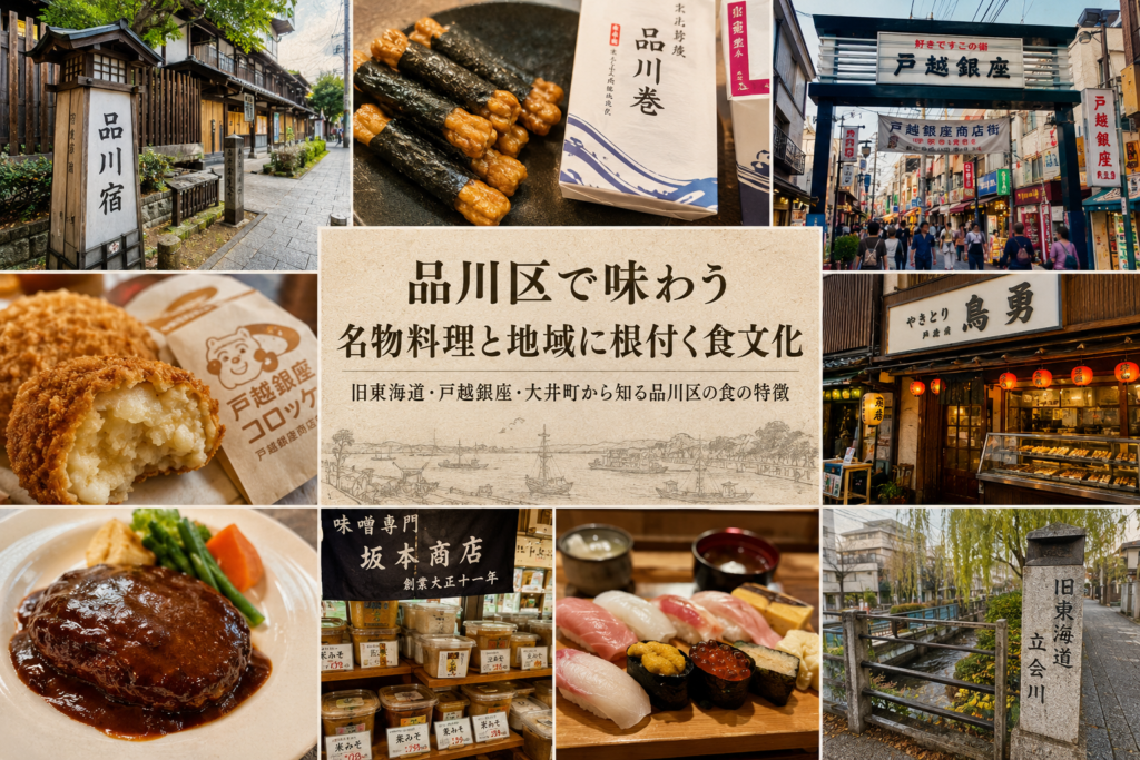 品川区で味わう名物料理と地域に根付く食文化
