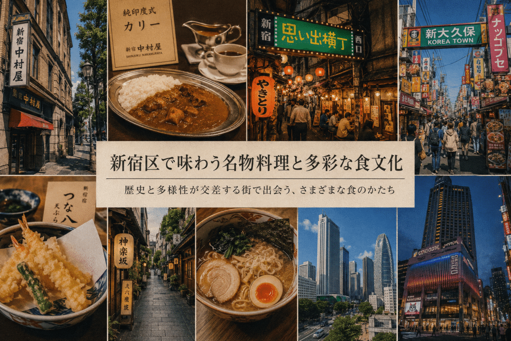 新宿区で味わう名物料理と多彩な食文化
