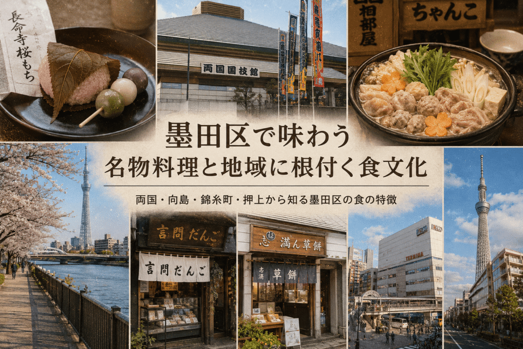 墨田区で味わう名物料理と地域に根付く食文化