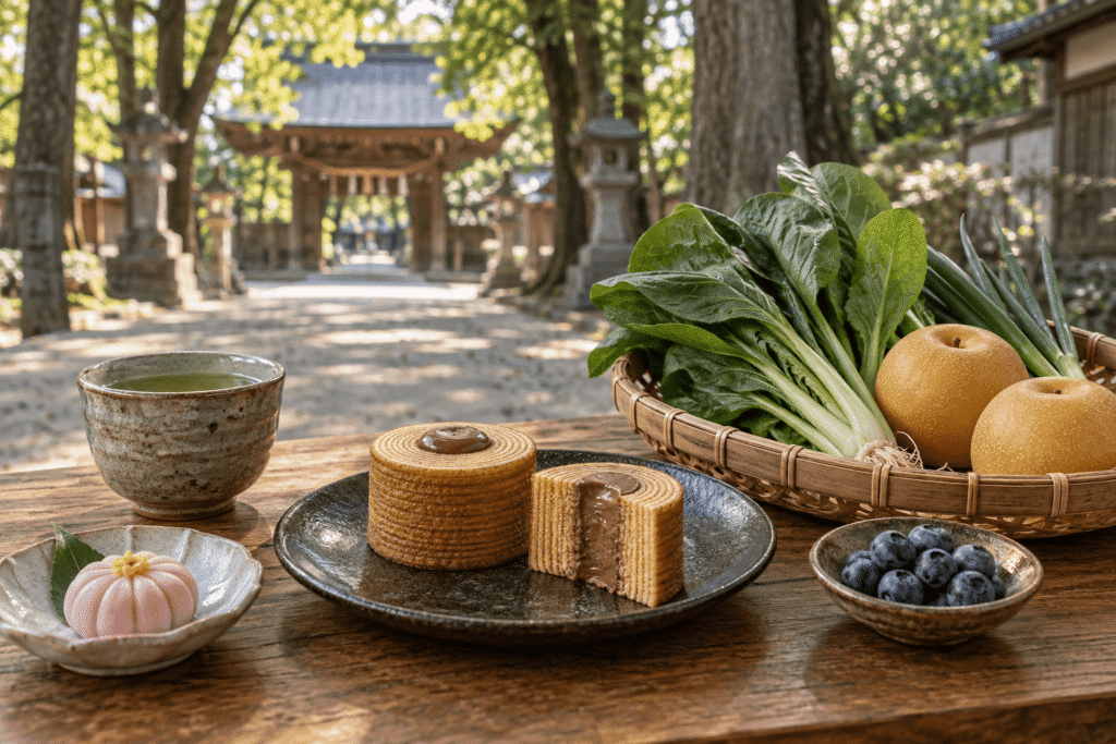 府中市の食を訪ねる門前の菓子と農の恵み